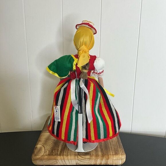 Brand New Marin Chiclana Porcelain Spanish Ethnic Dolls With Clothing Stand - Picture 6 of 12